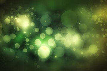 Wall Mural - background of abstract green light bokeh generative ai
