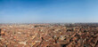 panorama north view of bologna, italy from asinelli tower