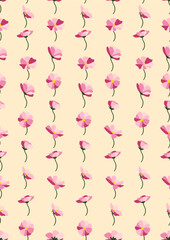 Seamless pattern with daisy Eps 10 vector. 