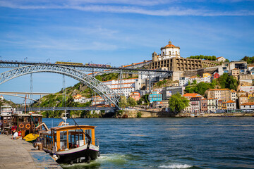 Canvas Print - Vue depuis les quais de Ribeira à Porto