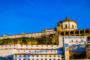 Canvas Print - Vue sur le mosteiro da serra do pilar depuis le Pont Dom-Luís I
