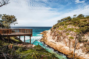 Wall Mural - The view of the North Gorge Walk in the North Stradbroke Island in sunny days