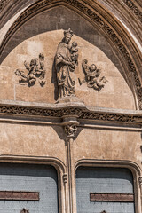 Wall Mural - Detail of the Lonja de la Seda of Valencia (Silk Market, 1483). This late gothic complex originally was used to trade silk. VALENCIA, SPAIN.