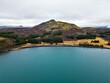 jezioro i góry, Islandia