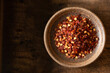 Crushed Red Pepper in a Bowl