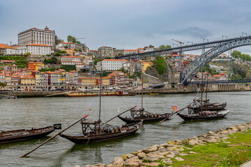 Poster - Vue depuis les quais de Santa Marinha à Porto