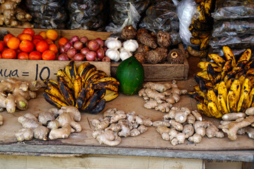 Wall Mural - fresh vegetables from a food market in cebu