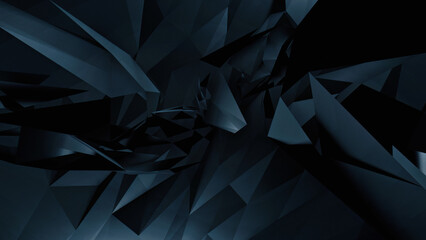 dark shapes, 3d graphic geometric background, with a futuristic aesthetic. custom, technology render