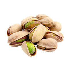 Wall Mural - pistachios isolated on a transparent background, generative ai