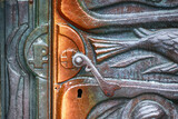 Fototapeta  - Wielkie drzwi wejściowe do katedry kościoła. 