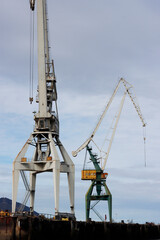 Poster - Machinery in the estuary of Bilbao