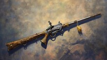 Warfare In France: Soldier Armed With Flintlock Musket And Bayonet In The Time Of Louis XIV: Generative AI
