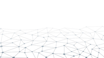 Leinwandbilder - Abstract geometric background. Plexus mesh backdrop. Vector