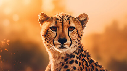 Wall Mural - portrait of a cheetah