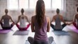 © ThisDesign - yoga instructor leading a class generative ai