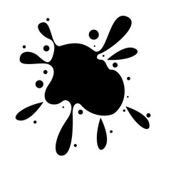 Naklejka na meble Water paint  solid splatter illustration