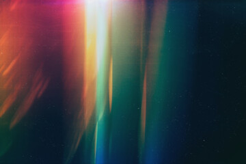 Wall Mural - film dust light leaks overlay: vintage style lens flares, dusty coloured effects for artistic photo 