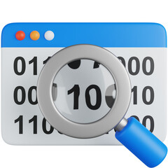 Binary Code 3D Icon
