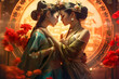 © Richard Miller - romance fantasy historical Asian women art illustration