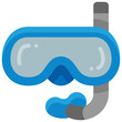 snorkel flat icon