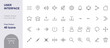 © Bluewavy - Set of user interface line vector icons with all Editable strokes and simple crystal clear icons.