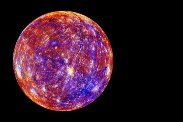 Wall Mural - Planet Mercury in space. Elements of this image furnishing NASA.