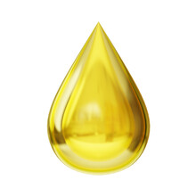 Yellow Gold Oil Bubble Ripple Drop Water Isolated On White Background. Yellow Gold Water Oil Bubble Ripple Drop Isolated. Yellow Gold Essential Oil Bubble Ripple Drop Water Isolated 3d Render