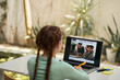 © DragonImages - Schoolgirl attending online class, homeschooling concept