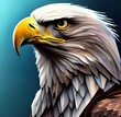 angry eagle watercolor aquarelle concept art Generative AI