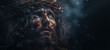 Jesus Christ wearing crown of thorns Passion and Resurection. jesus day holy,Easter card, Good Friday.thanksgivings, Generative AI.