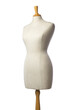 Tailor's mannequin on stand isolated with transparent background