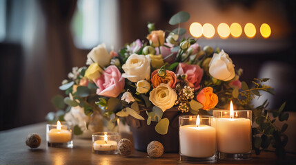 Wedding centerpiece bouquet of flowers