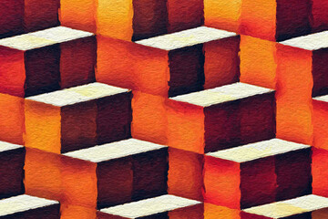 Wall Mural - colorful abstract mosaic with a rough texture background. colored square pattern background. picture