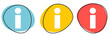 Button Banner für Website oder Business: Information oder Infos