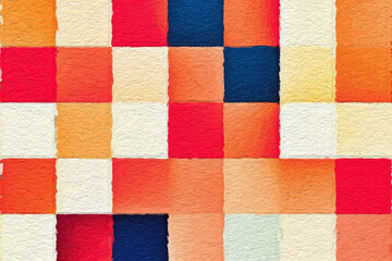Wall Mural - colorful abstract mosaic with a rough texture background. colored square pattern background. picture