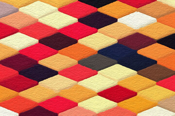 Wall Mural - colorful abstract mosaic with a rough texture background. colored square pattern background. picture