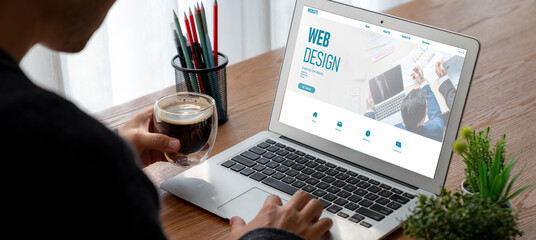 Website design software provide modish template for online retail business and e-commerce