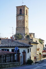 Wall Mural - The Campano or clock tower in Anghiari, Tuscany, Italy