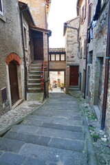 Wall Mural - Glimpse of the medieval old town of Anghiari, Tuscany, Italy