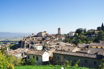 Poster - View of the ancient medieval village of Anghiari, Tuscany, Italy