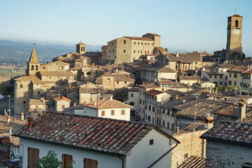 Poster - View of the ancient medieval village of Anghiari, Tuscany, Italy