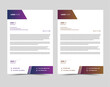 © Rakibul - Modern Creative corporate business letterhead layout template design.