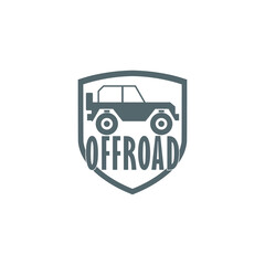 Wall Mural - Off road car icon isolated on transparent background