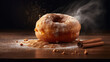 Shakoy - Filipino twisted doughnut with cinnamon and sugar. Generative AI Art Illustration