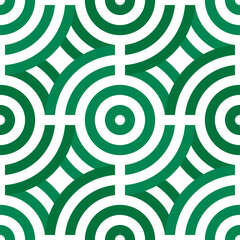 nigeria flag pattern. mandala background. vector illustration