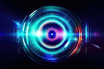 Poster - Bionic eye implant restored the user's vision, bringing the world into focus once again. Generative AI