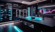 © djvstock - Modern kitchen design with stainless steel appliances generated by AI
