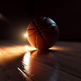 Fototapeta Sport - Basket Ball Ball Stadium. Generative AI