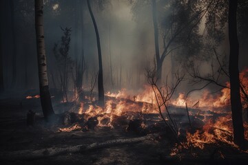 Forest fires: a threat to our environment. Generative AI