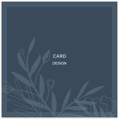 Wall Mural - floral frame. vector banner for social media posts, cards, covers, wedding invitations, and posters.